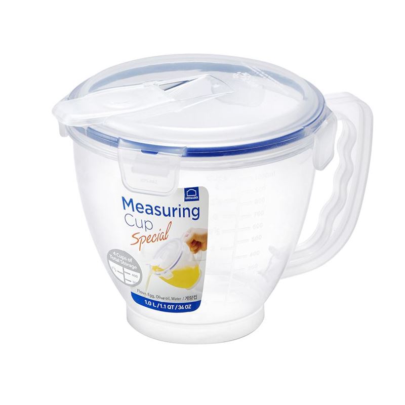 Lock & Lock – Classic 4 Cup Measuring Cup with Flip Lid 1Ltr