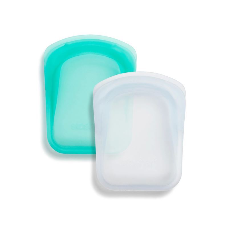 Stasher – Pocket Set of 2 Clear and Aqua 22ml