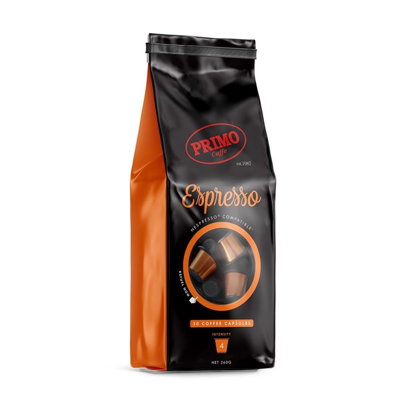 Primo – Espresso Coffee Capsules 50 Bag