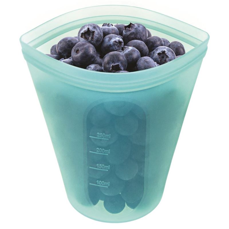 Avanti – Pinch & Lock Silicone Reusable Bags 250ml Blue