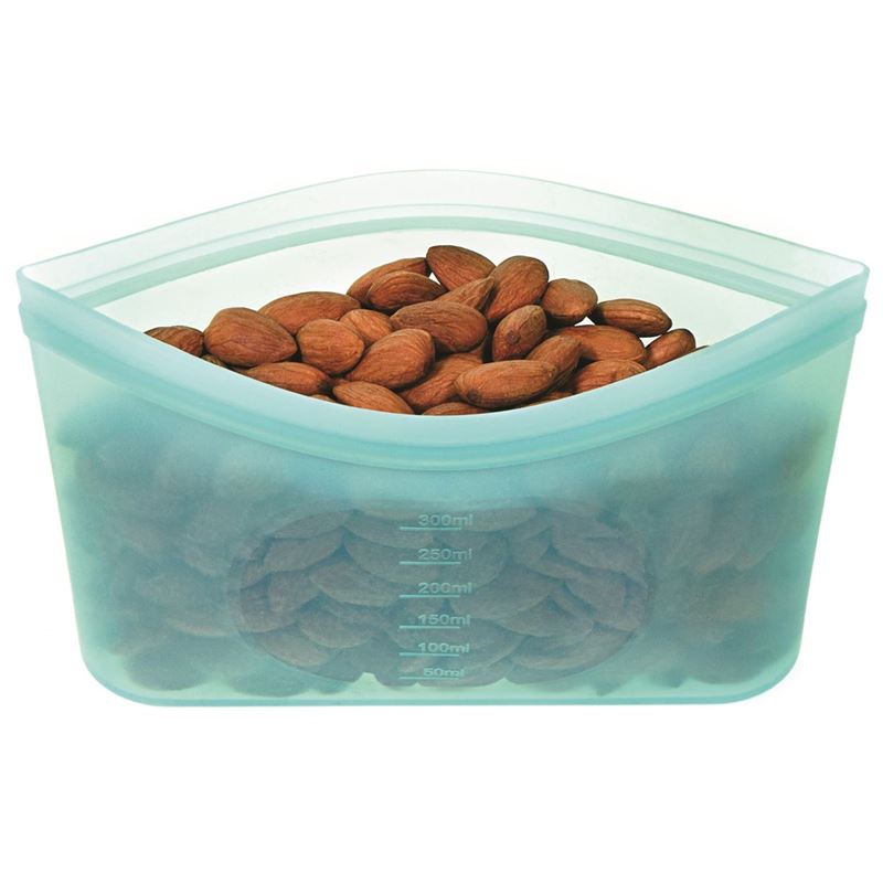 Avanti – Pinch & Lock Silicone Reusable Bags Blue 300ml
