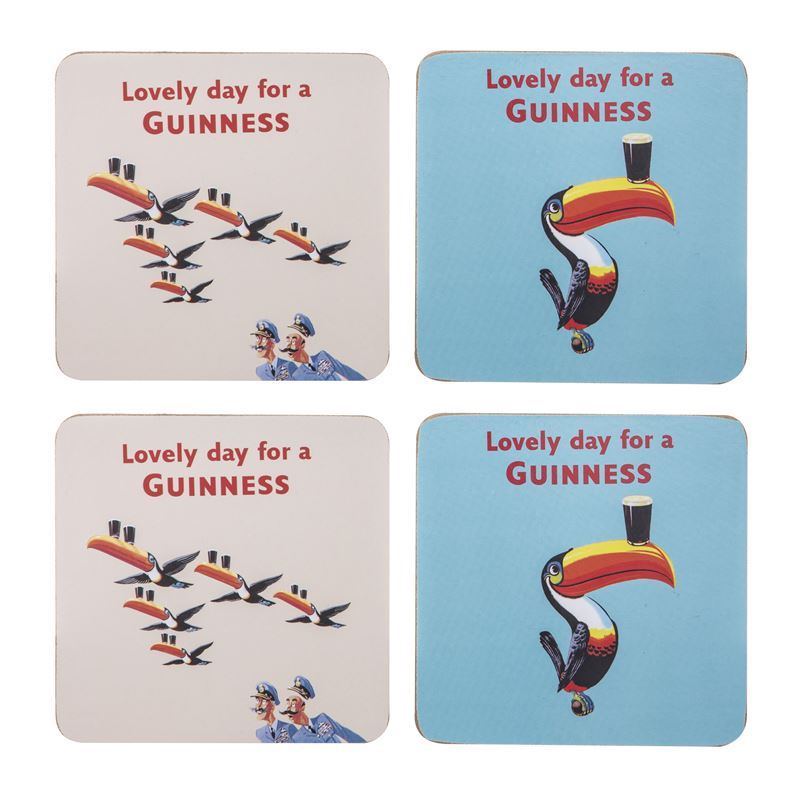 Guinness – Gilroy Cork Backed Coasters set of 4
