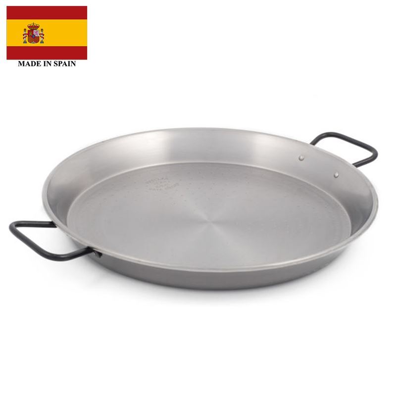 Garcima – Pata-Negra Professional Paella Pan with Matt Black Handles 40cm (Made in Spain)