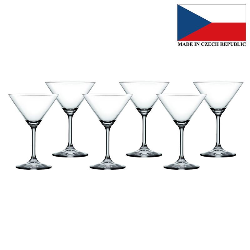 Bohemia – Lara Martini Cocktail 210ml Set of 6 (Made in the Czech Republic)