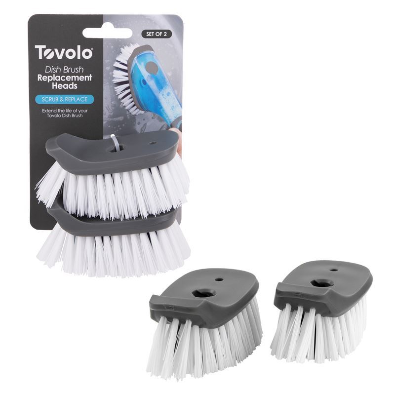 Tovolo – Soap Dispensing Brush REPLACEMENT Head Set of 2