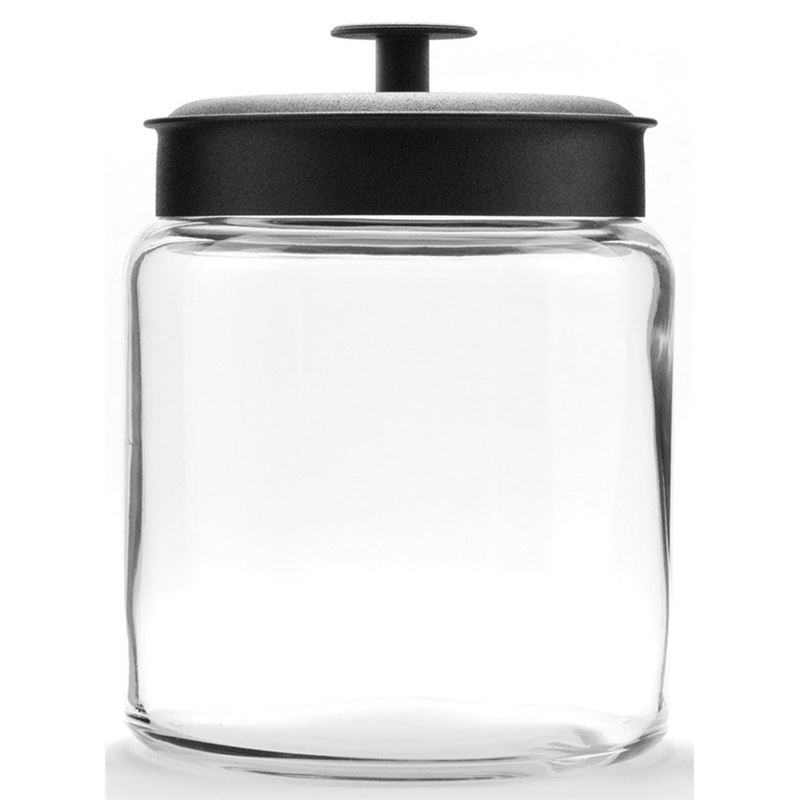Anchor Hocking – Montana Jar with Black Lid 18x15cm 1.9Ltr