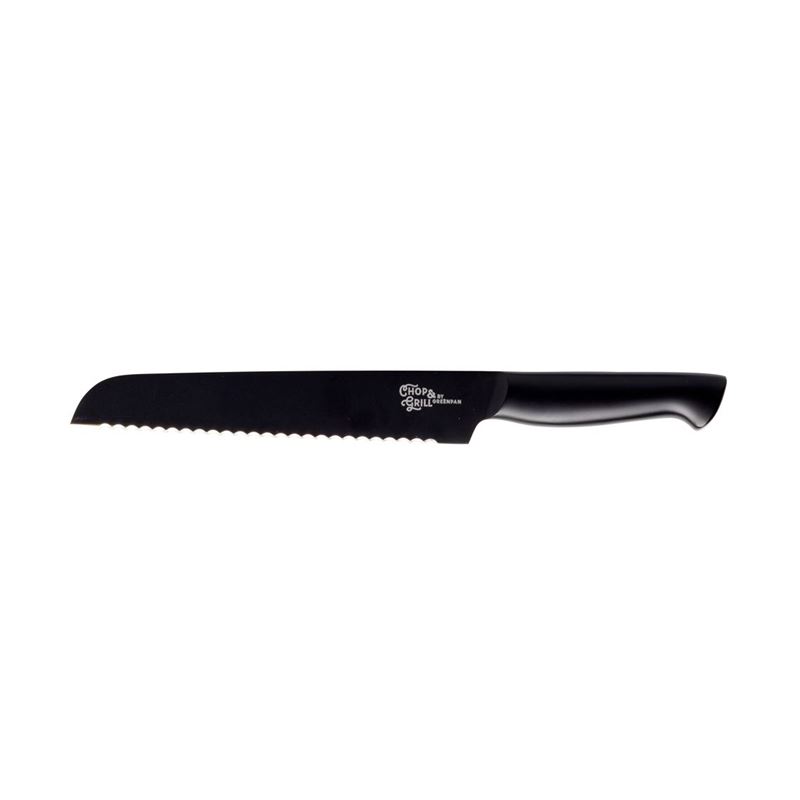 Greenpan – Chop & Grill Black Stainless Steel Bread Knife 19cm