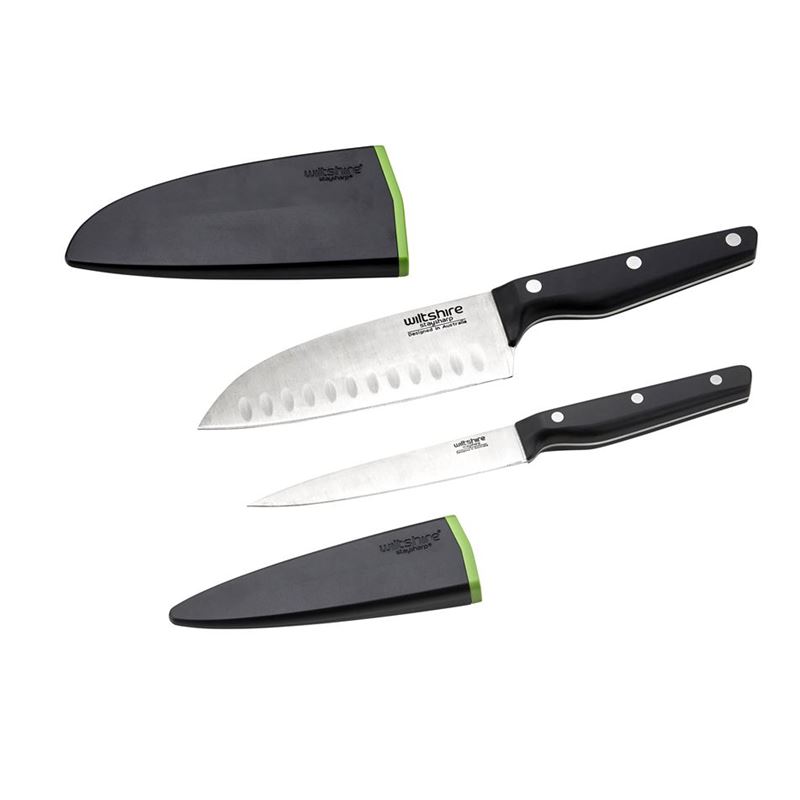 Wiltshire – Staysharp MK5 Triple Rivet Santoku and Utility 2pc Set