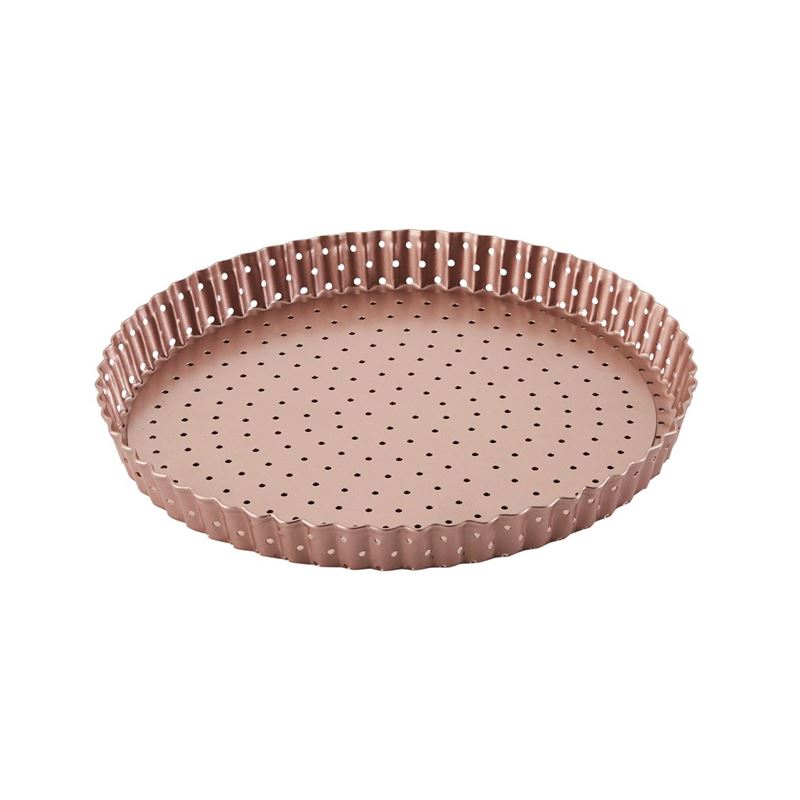 Wiltshire – Rose Gold Non-Stick Perforated Loose Base Quiche Pan 23.5×2.5cm