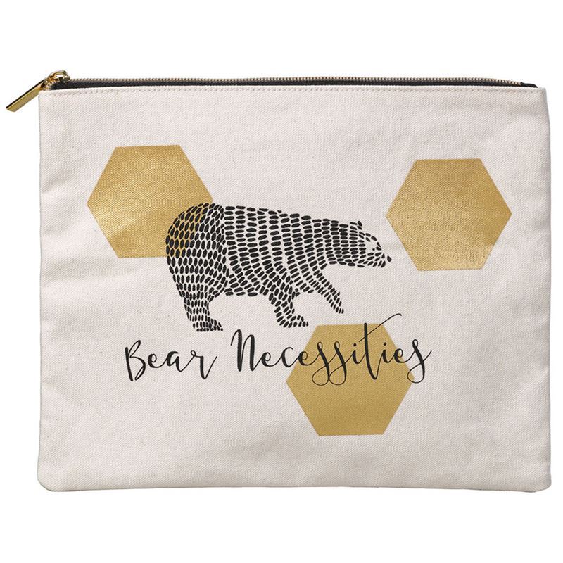 Folklore – Large Zippered Pouch Bear Necessities