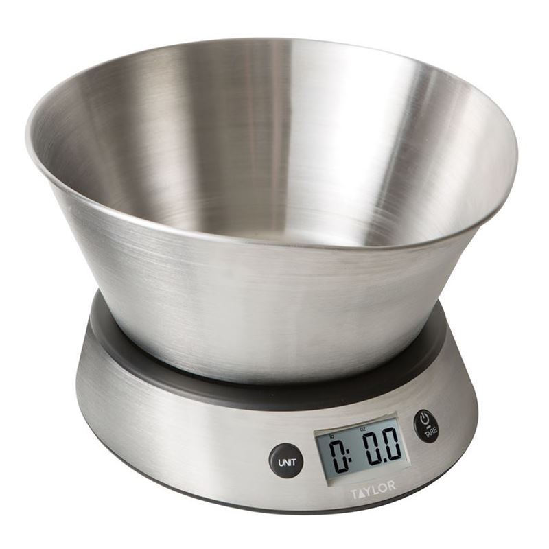 Taylor – Digital Scale with Stainless Steel Bowl 5kg