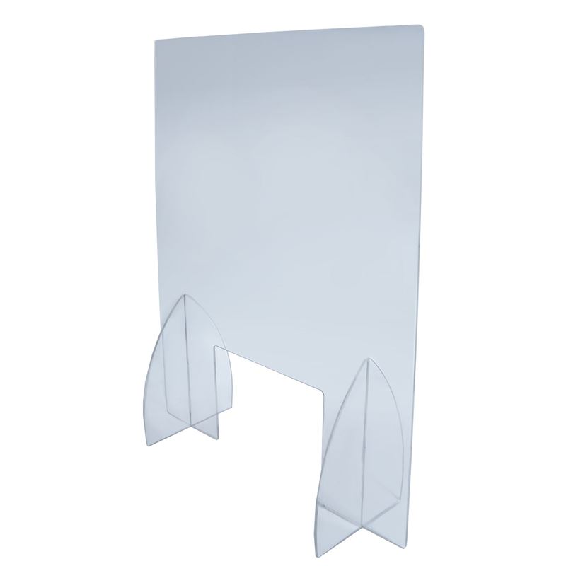 Counter Shield – Clear Acrylic Sneeze Guard Protection Screen Small 60x75cm