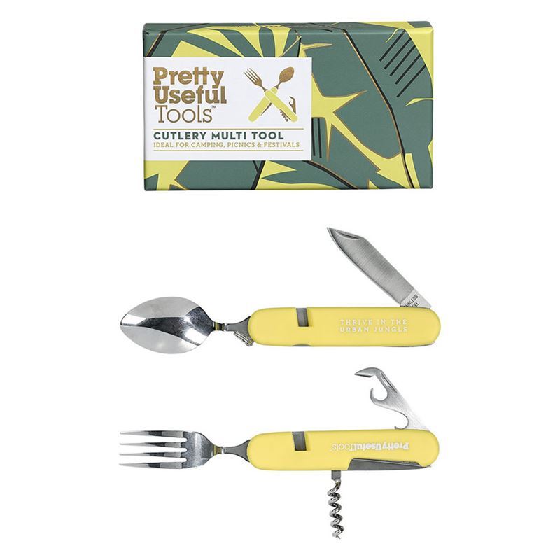 Pretty Useful Tools – Camping Cutlery Tool Sunrise Yellow