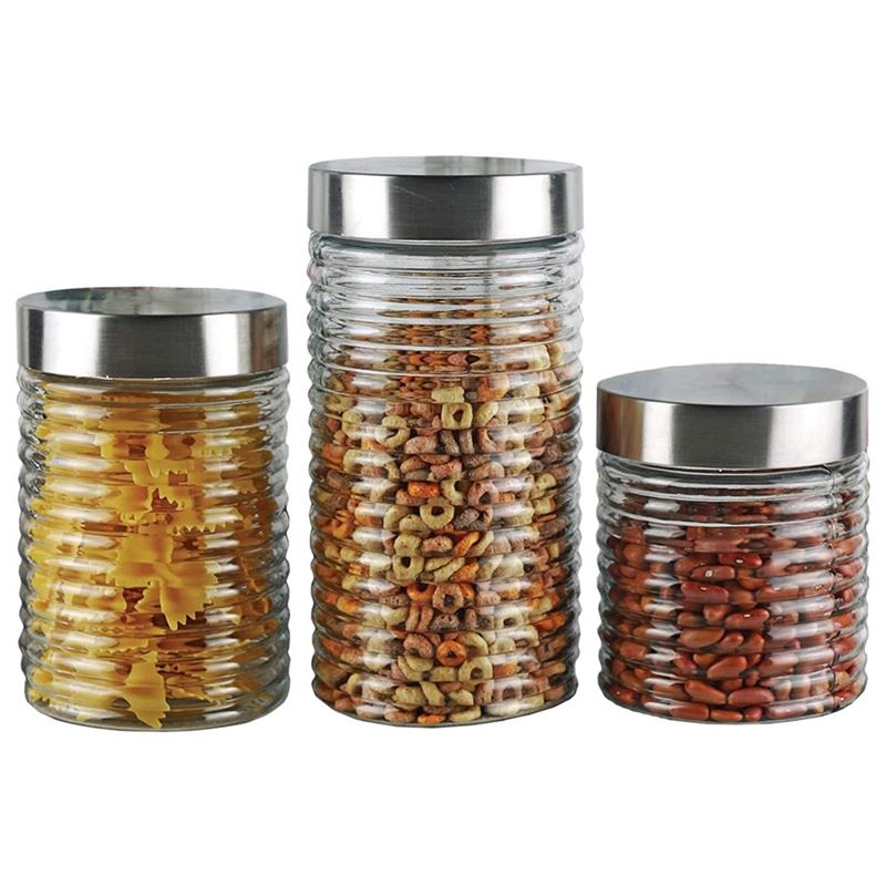 Benzer – Ring-a-Ling 3pc Glass Canister Set