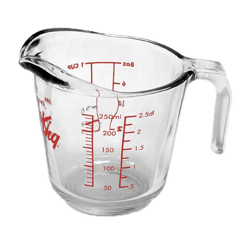 Anchor Hocking – Glass Measuring Jug 250ml 1 Cup (Made in the U.S.A)