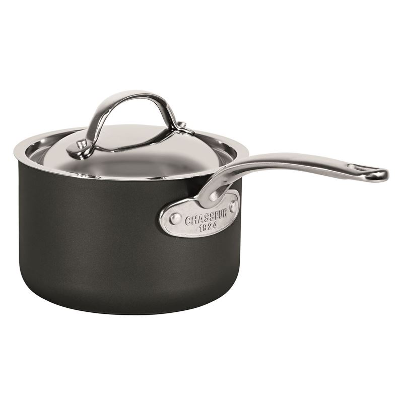 Chasseur – Cinq Etoiles Hard Anodised Non-Stick 16cm Saucepan with Lid 1.8Ltr