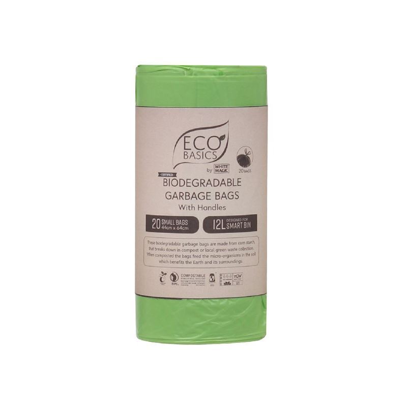 White Magic – Biodegradable Garbage Bags 44x64cm 12Ltr Small 20 Bags