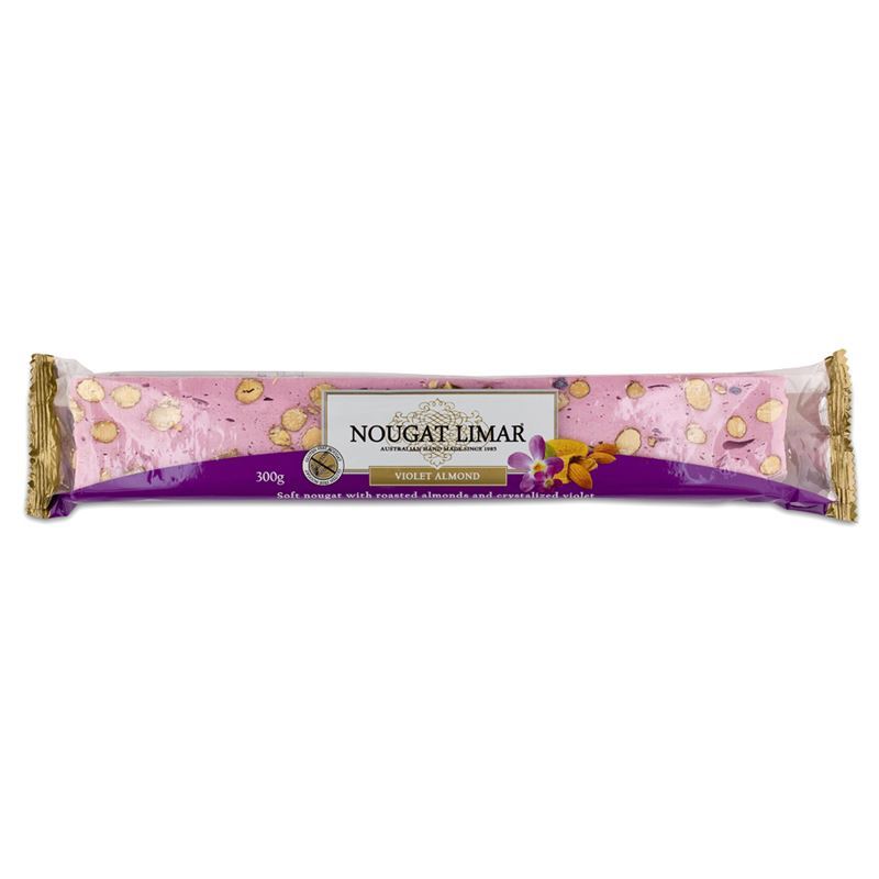 Nougat Limar – Violet Almond Nougat Full Log 300g(Made in Australia)