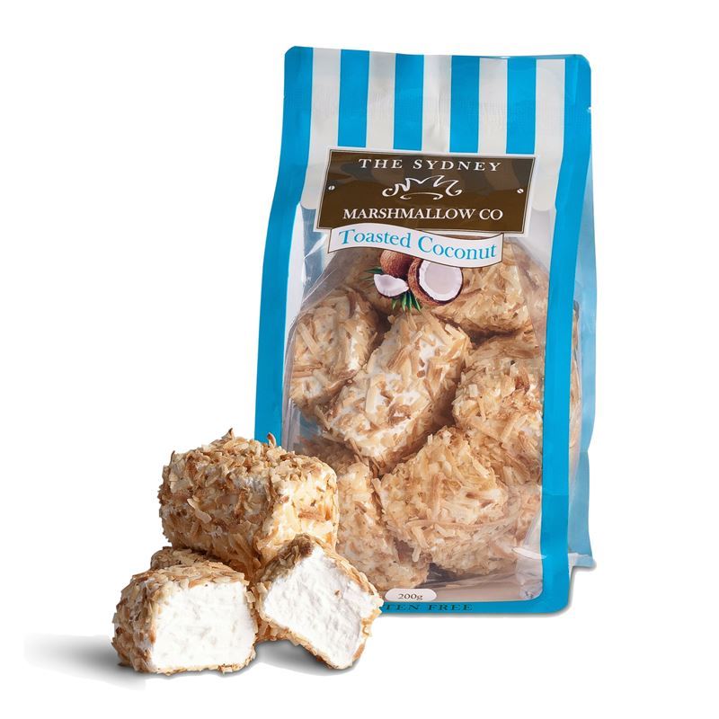 The Sydney Marshmallow Co. – Organic Toasted Coconut Marshmallow 200g Bag