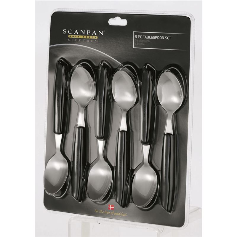Scanpan – Soft Touch Spectrum Spoons set of 6 Black