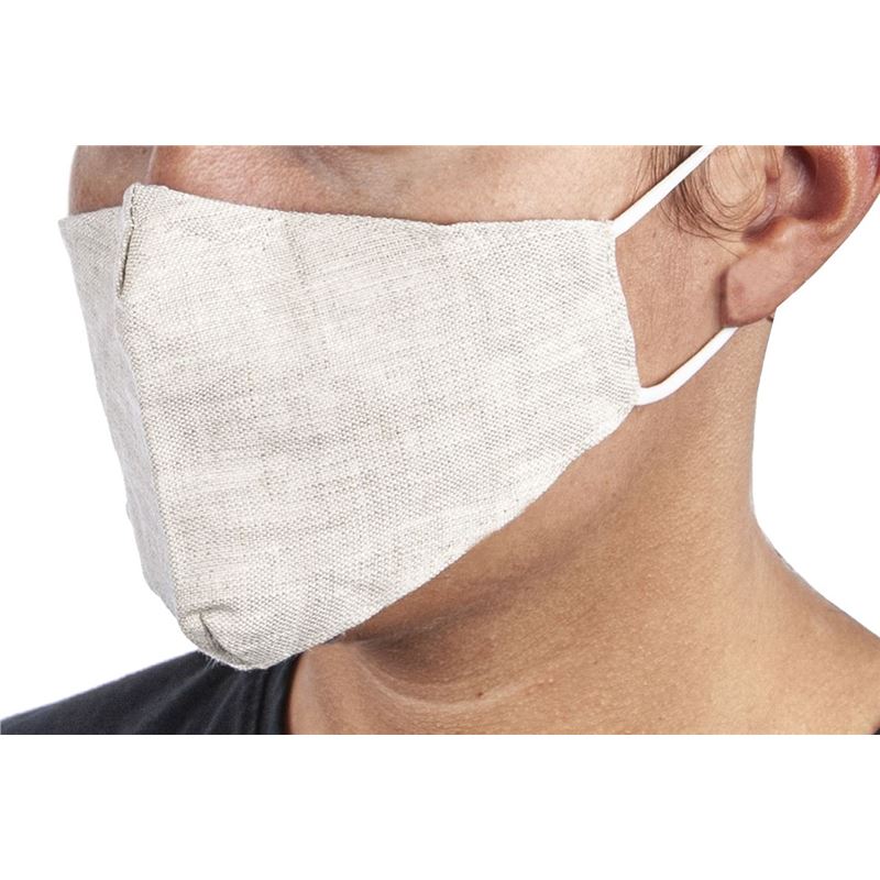 Pure Linen Fabric Fashion Face Mask Natural – Non-Medical Child