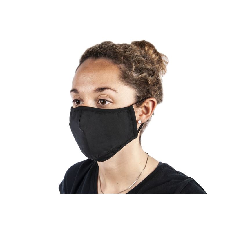 100% Cotton Fashion Face Mask Black – Non-Medical