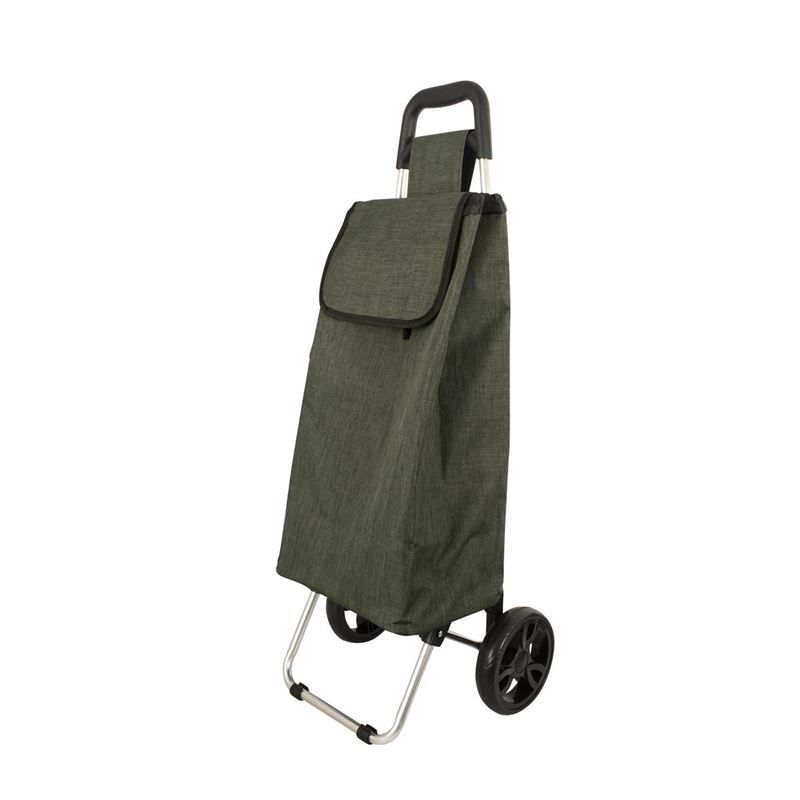Karlstert – Aluminium Shopping Trolley Olive Square Handle