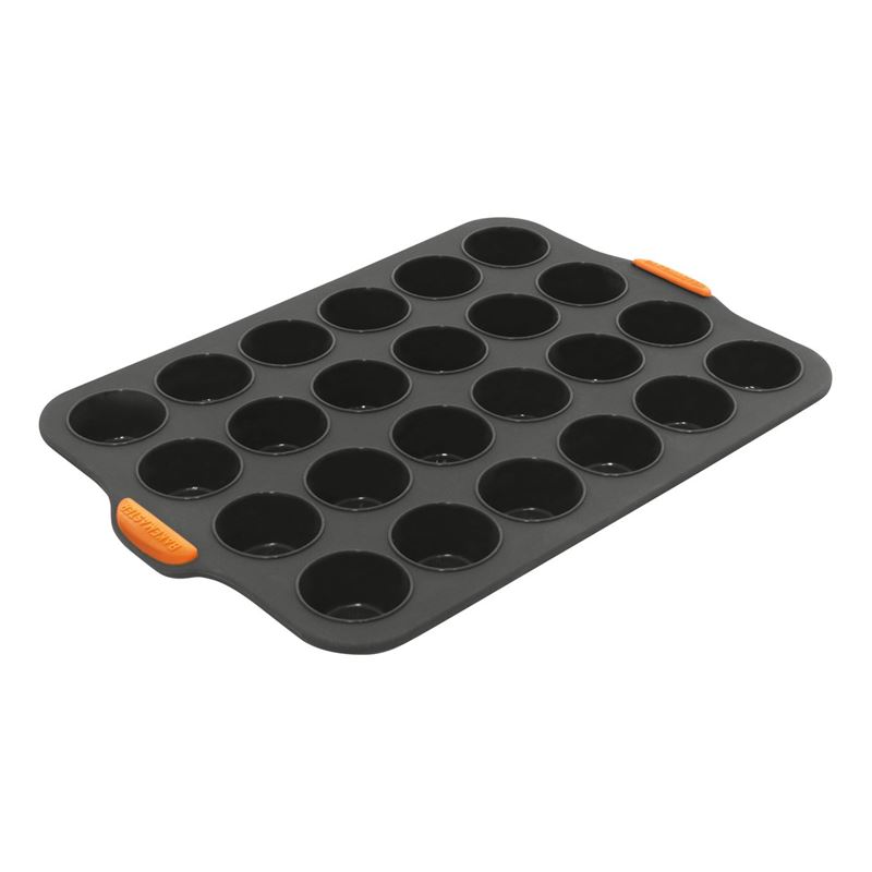 Bakemaster – Silicone 24 Cup Mini Muffin Pan Grey