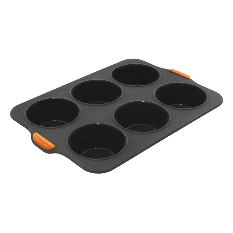 Bakemaster – Silicone 6 Cup Large Texas Muffin Pan Grey