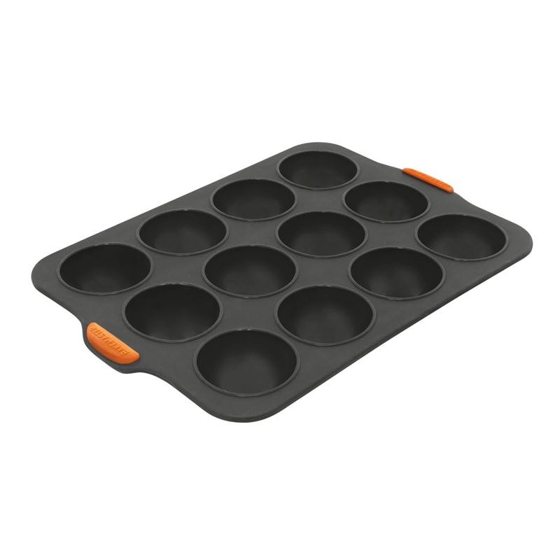 Bakemaster – Silicone 12 Cup Dome Tray Grey