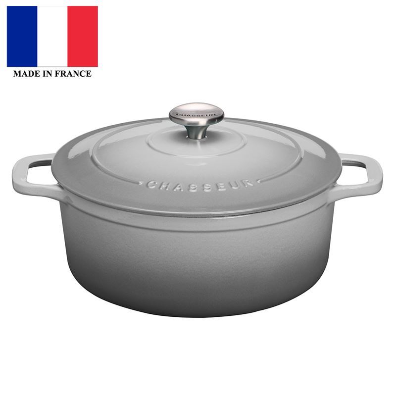 Chasseur Cast Iron – Celestial GreyRound French Oven 24cm 4Ltr  (Made in France)