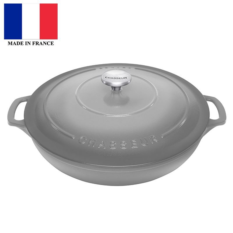 Chasseur Cast Iron – Celestial Grey Round Buffet Casserole 30cm 2.5Ltr (Made in France)