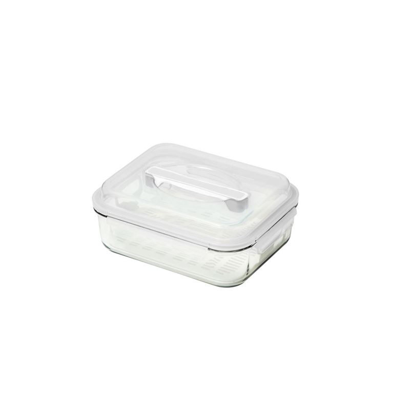 Glasslock – Handy Food Container with Marinating Insert 2Ltr