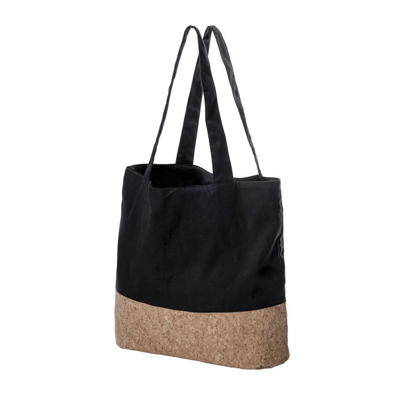 Karlstert – Canvas & Cork Pocket Grocery Bag Black