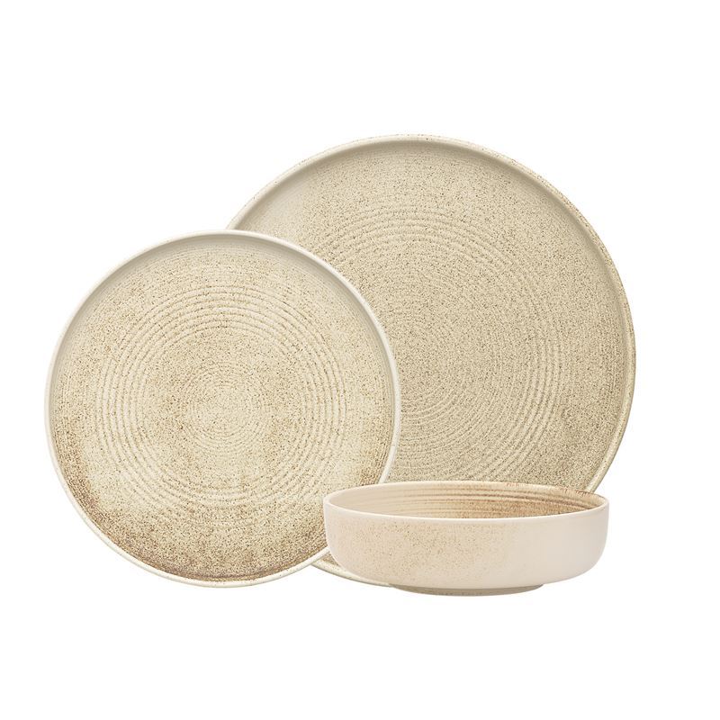 Ecology – Siena Linen Durable Porcelain 12pc Dinner Set