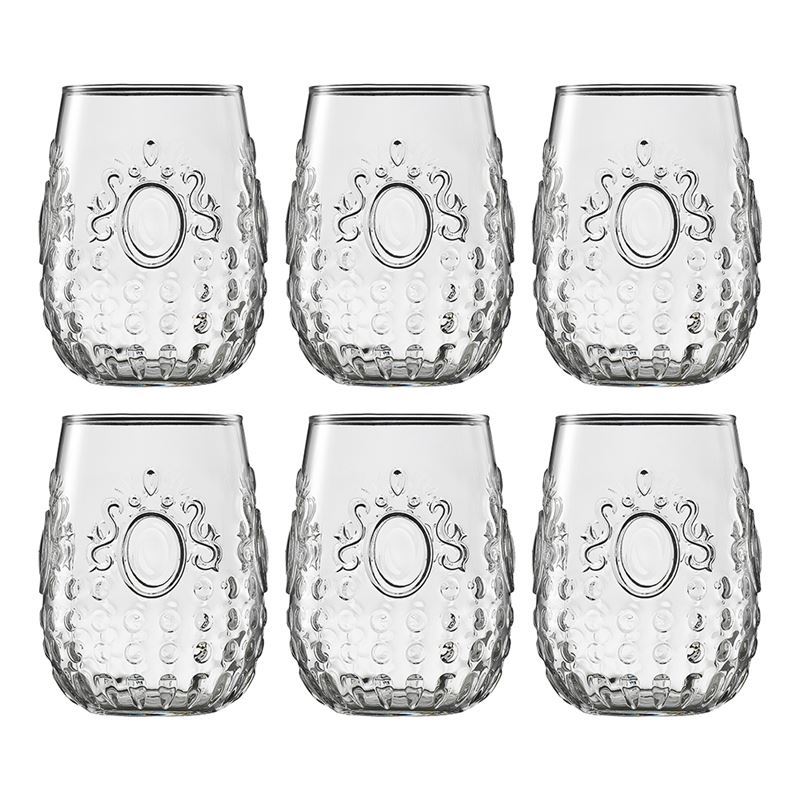 Ecology – Marie Stemless Wine Glasses 490ml Set of 6 (Made in Italy)