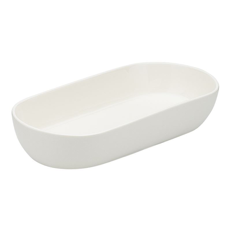 Ecology – Origin Durable Porcelain Wide Oval Bowl White 29.8×14.8cm
