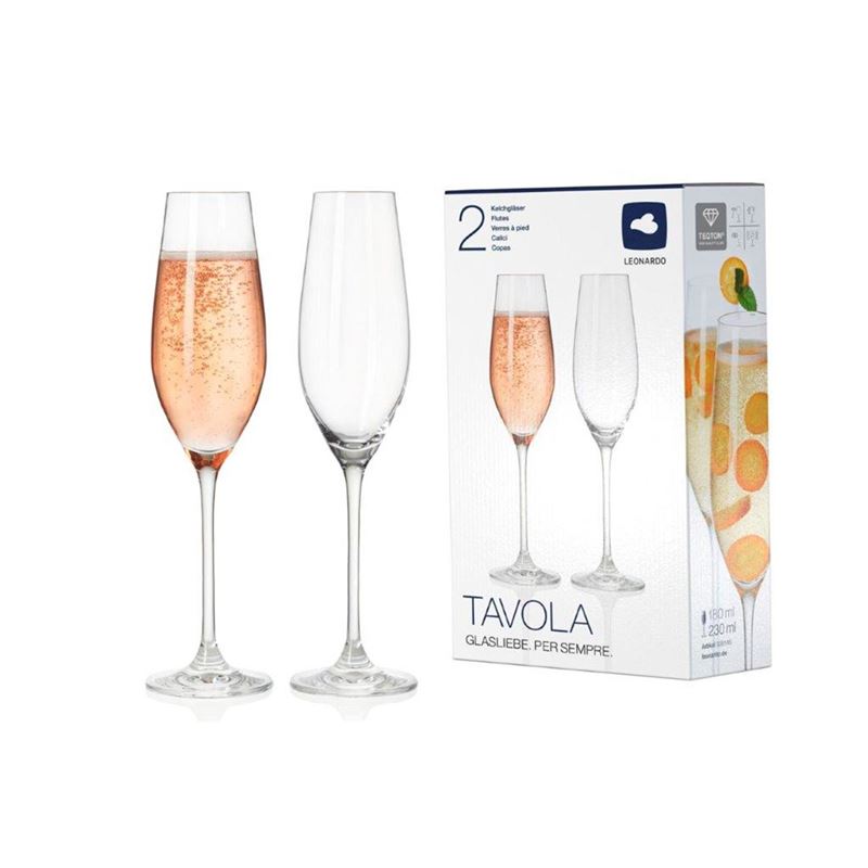 Leonardo – Tavola Champagne Glass 230ml Set of 2 (Made in Europe)