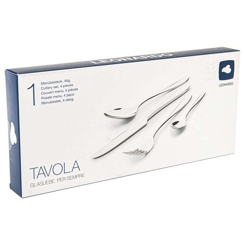 Leonardo – Tavola 18/10 Stainless Steel Cutlery Set 4pc Place Setting