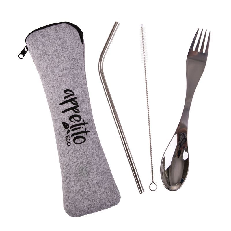 Appetito – 3pc Stainless Steel Traveller’s Cutlery Set