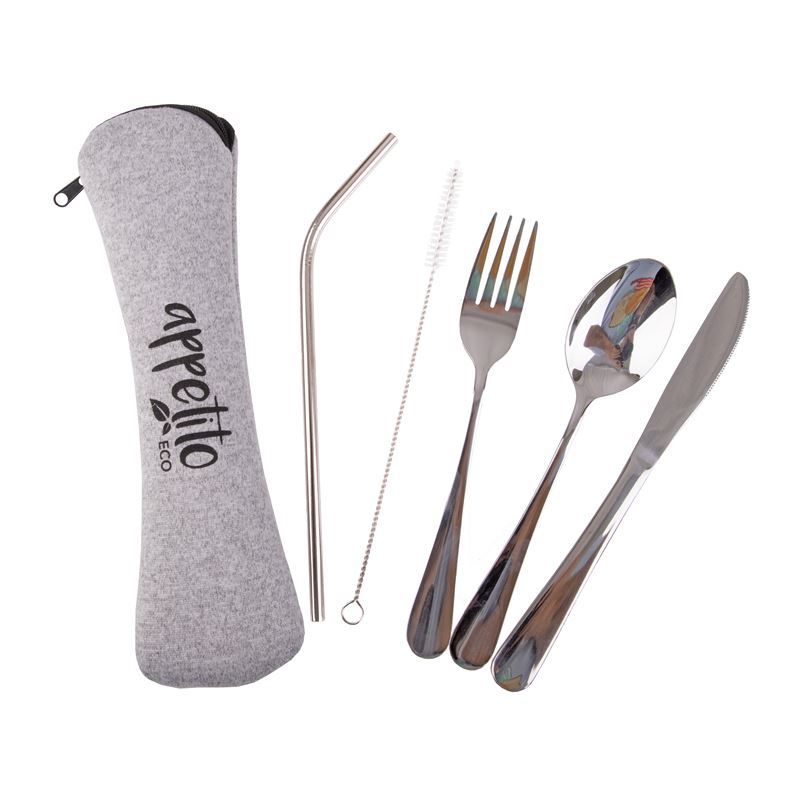 Appetito – 5pc Stainless Steel Traveller’s Cutlery Set