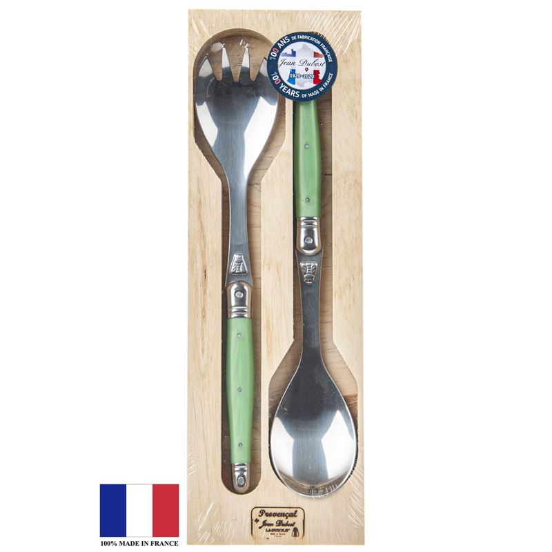 Laguiole by Jean Dubost – Authentic French Made Provencal Multi-Colour 2pc Salad Servers  (Made in France)
