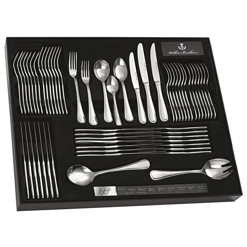 Wilkie Brothers – Linea 18/10 Stainless Steel 66pc Cutlery Set