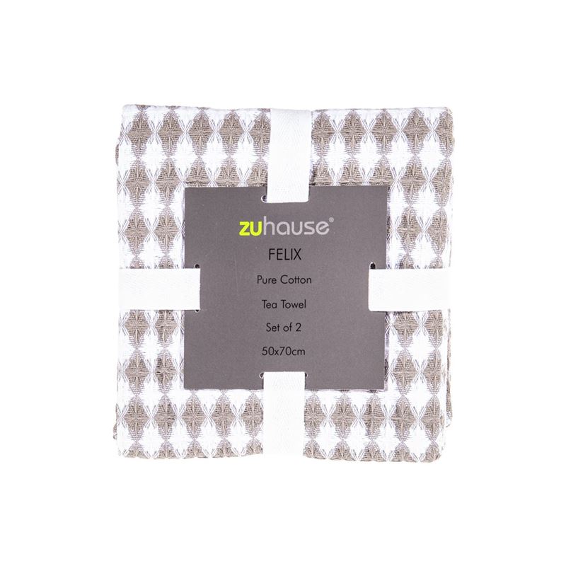 Zuhause – Felix Pure Cotton Set of 2 Tea Towels 50x70cm