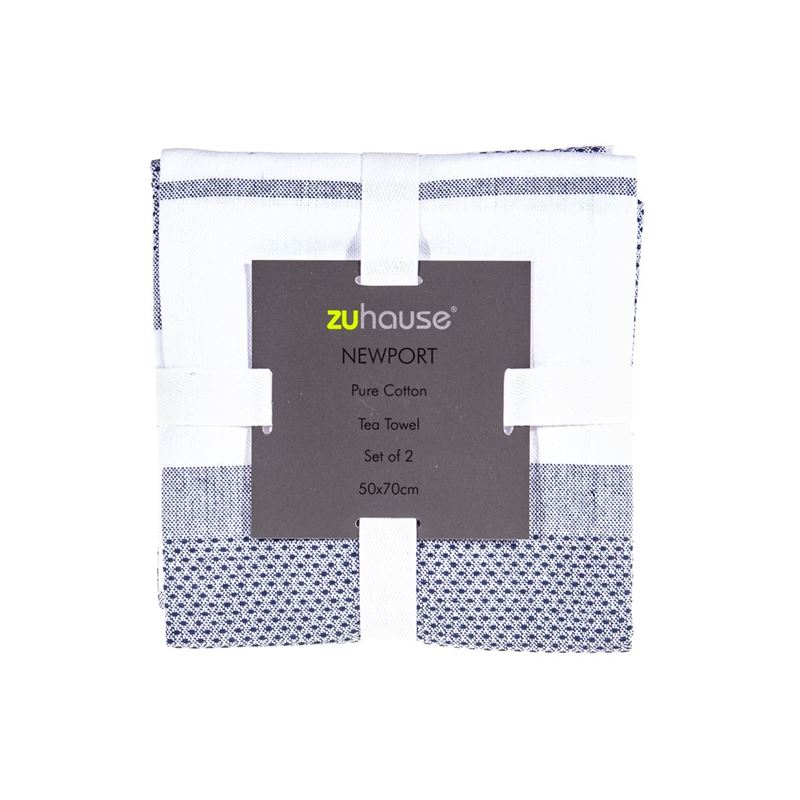 Zuhause – Newport Pure Cotton Set of 2 Tea Towels 50x70cm