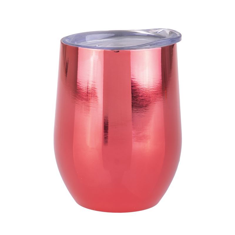 Oasis – Stainless Steel Double Wall Insulated Tumbler 330ml Mirror Ruby