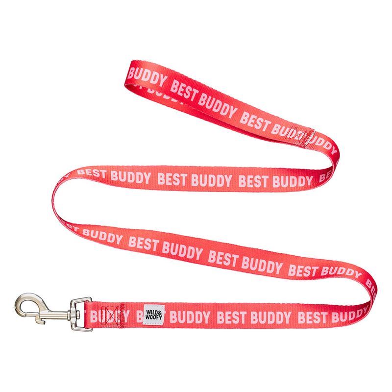 Wild & Woofy – Best Buddy Dog Leash 120cm Red