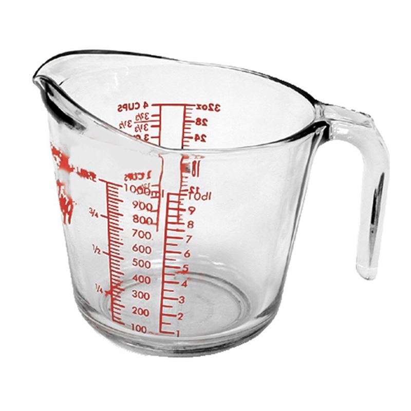 Anchor Hocking – Large Measuring Jug 1 Litre 4 Cups (Made in the U.S.A)