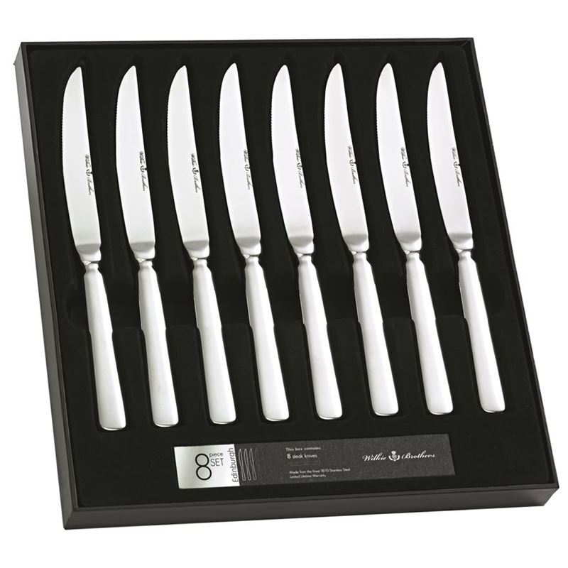 Wilkie Brothers – Edinburgh 18/10 Stainless Steel 8pc Steak Knife Set