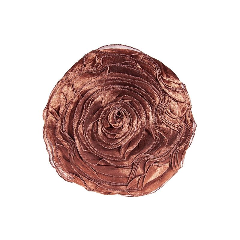 Saro – Hayley Rose 100% Cotton Pillow 40cm Round Copper